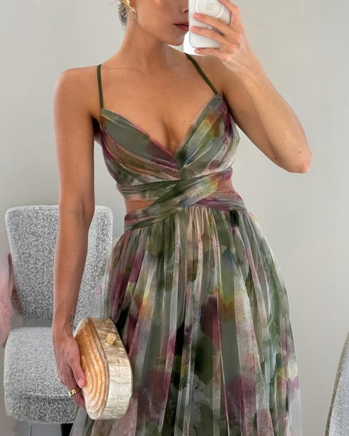 Donna | Enchanting Floral Print Maxi Dress