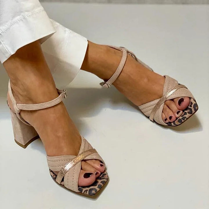 Donna | Cross-Band Heel Sandals
