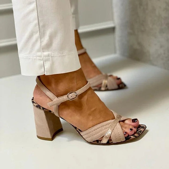 Donna | Cross-Band Heel Sandals