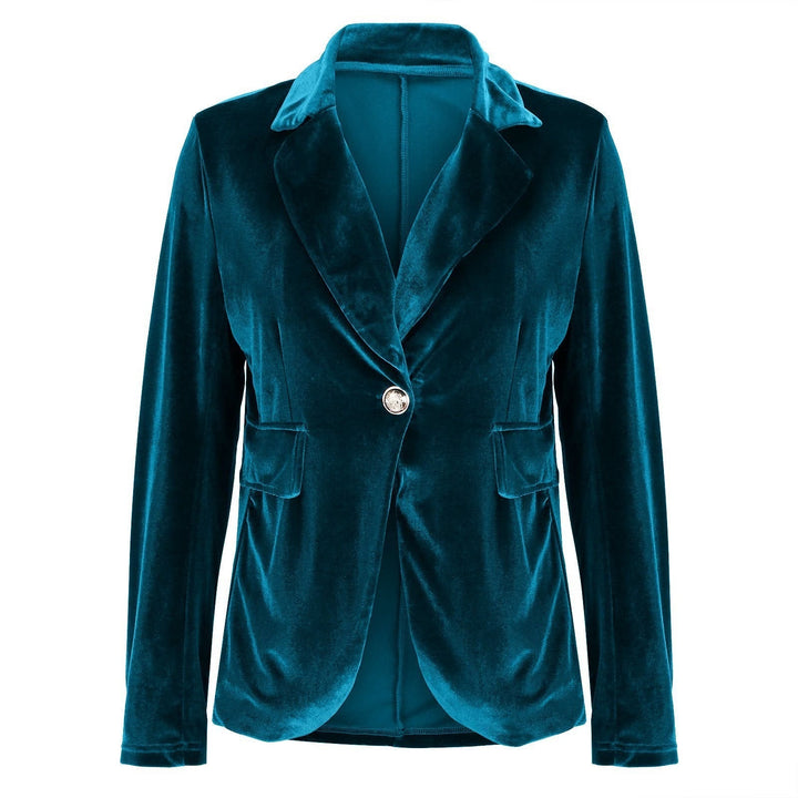 Women's Elegant Velvet Blazer