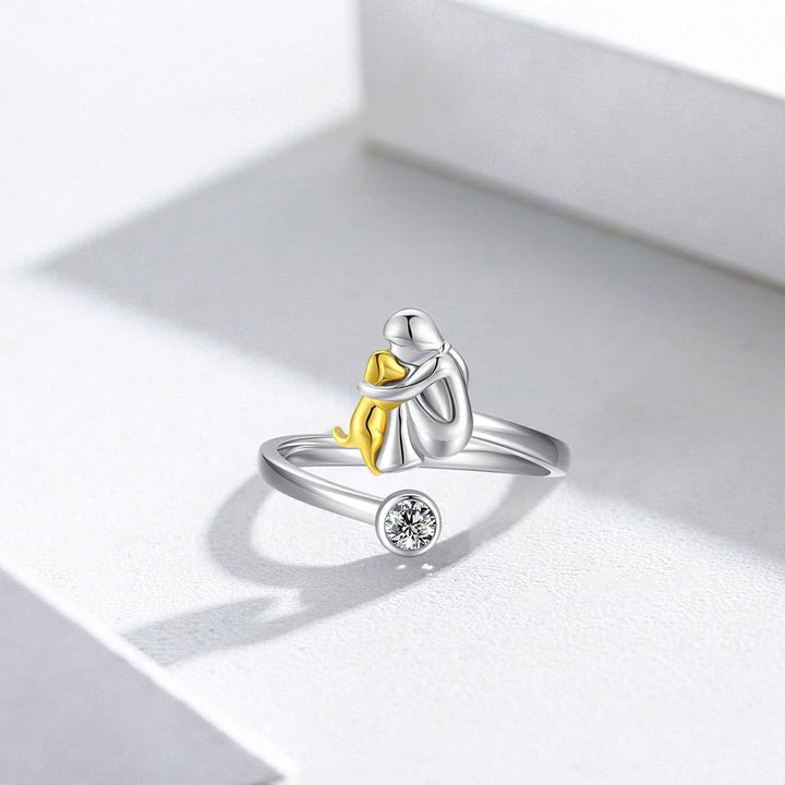 Dog Lover's Embrace Ring