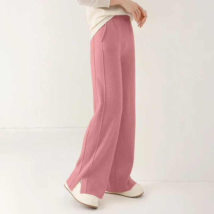 Aria Merino Wool Sweatpants – Tailored Straight-Leg Smooth-Drape Pants