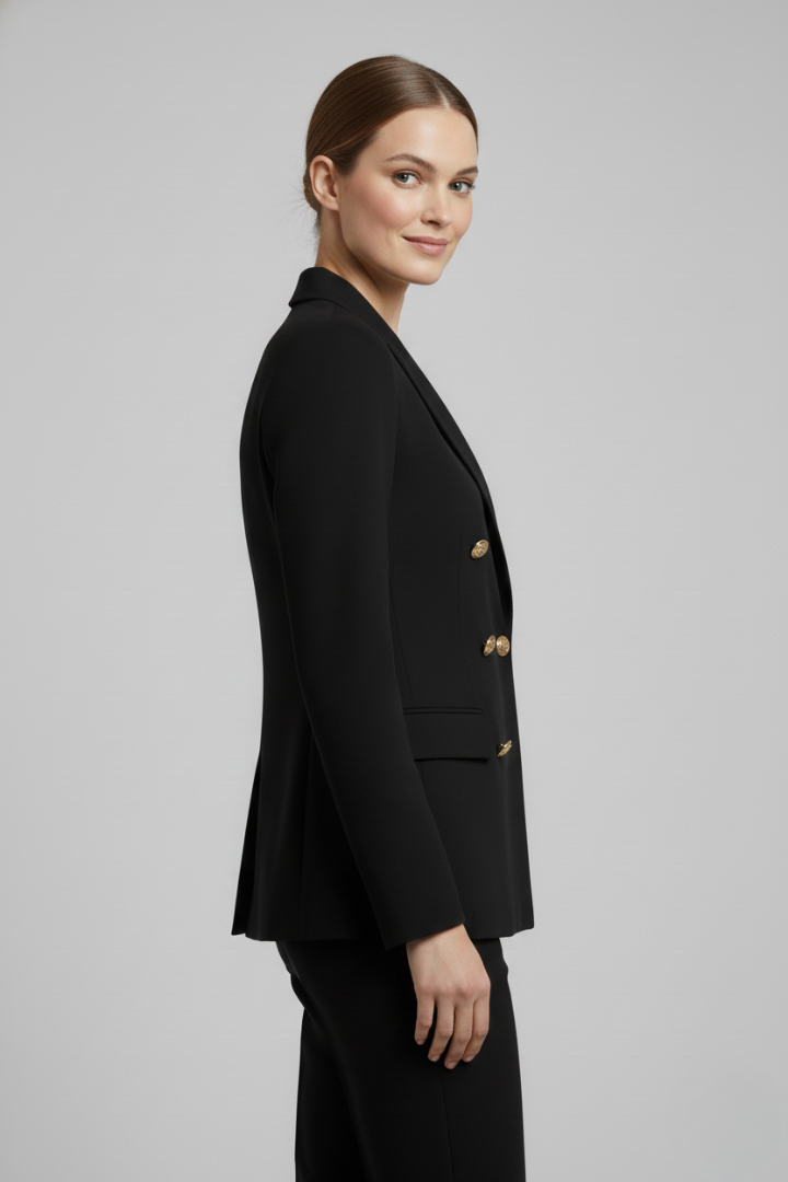Women's Double-Breasted Button Blazer