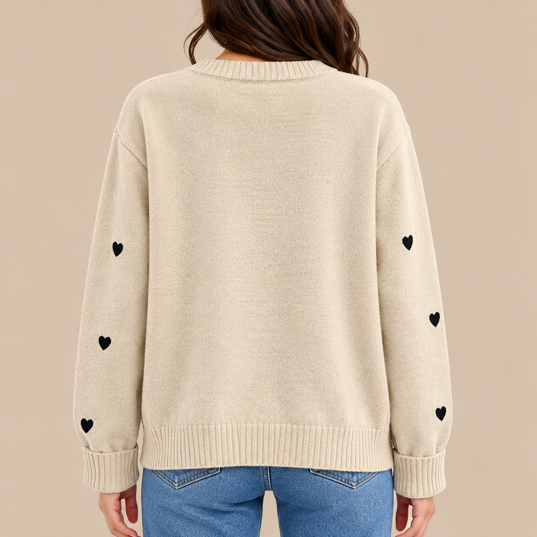 Camille Heart Knit Cardigan