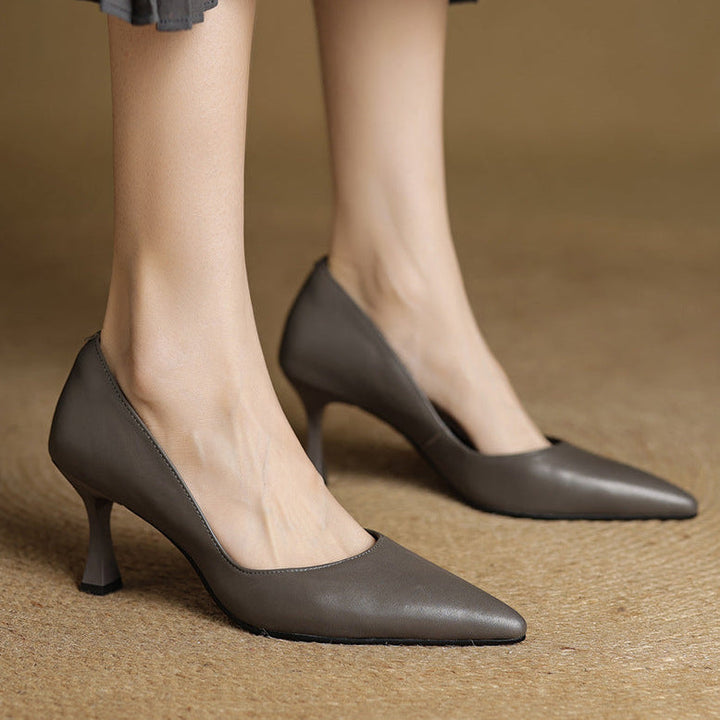 Gilda Genuine Leather Heels