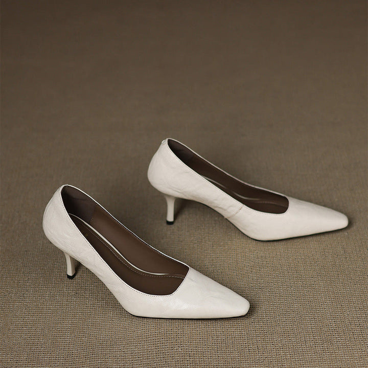 Zala Genuine Leather Heels