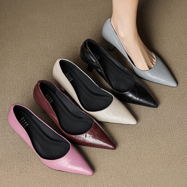 Gilda Genuine Leather Heels