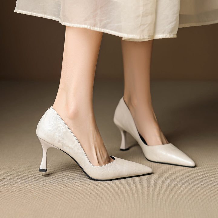 Gilda Genuine Leather Heels