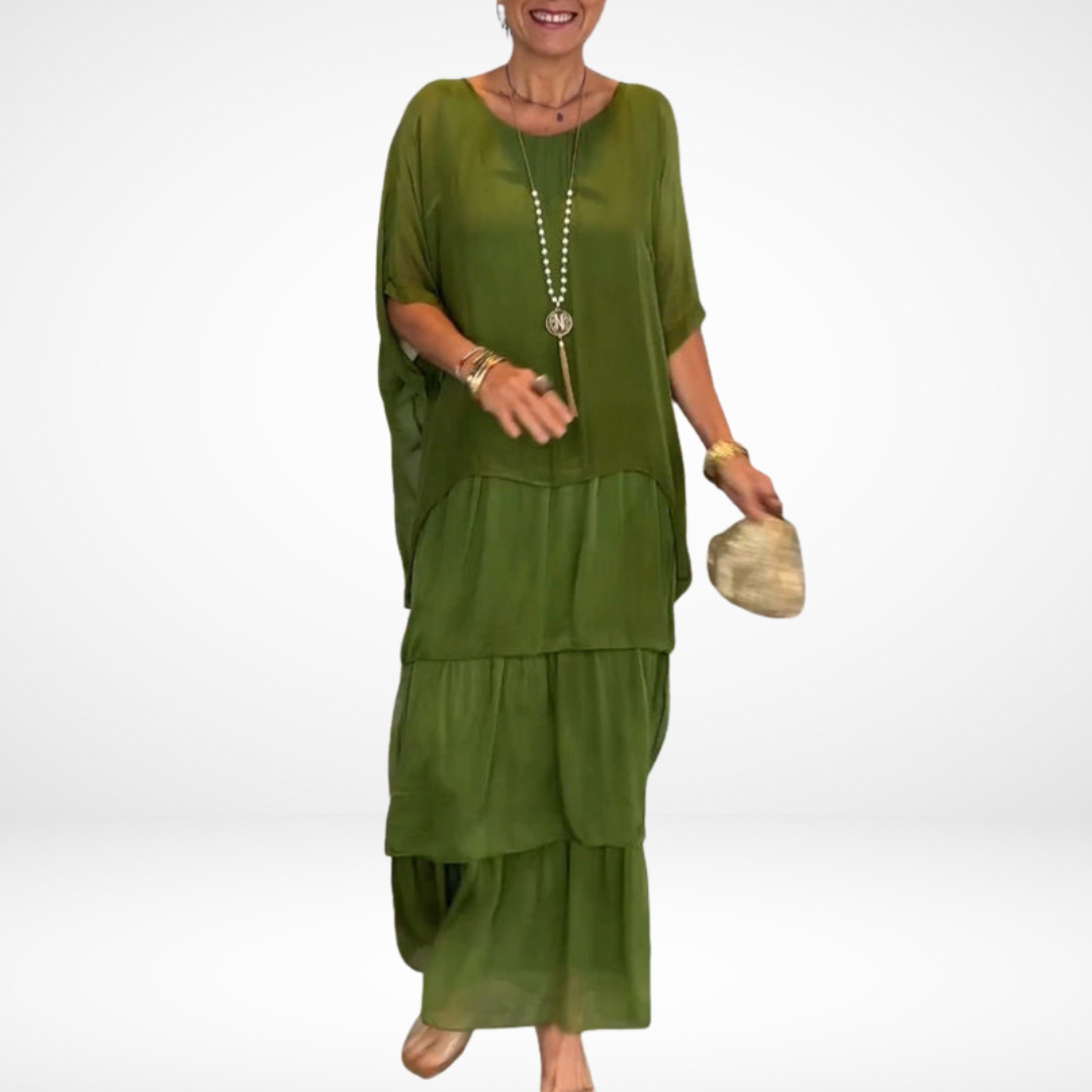 Beverly | Artistic Loose Maxi Dress