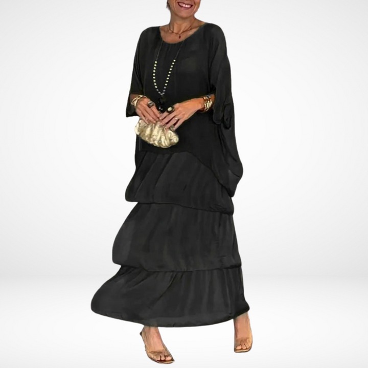 Beverly | Artistic Loose Maxi Dress