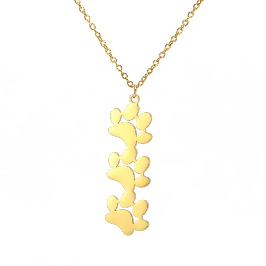 Elegant Stainless Steel Paw Necklace