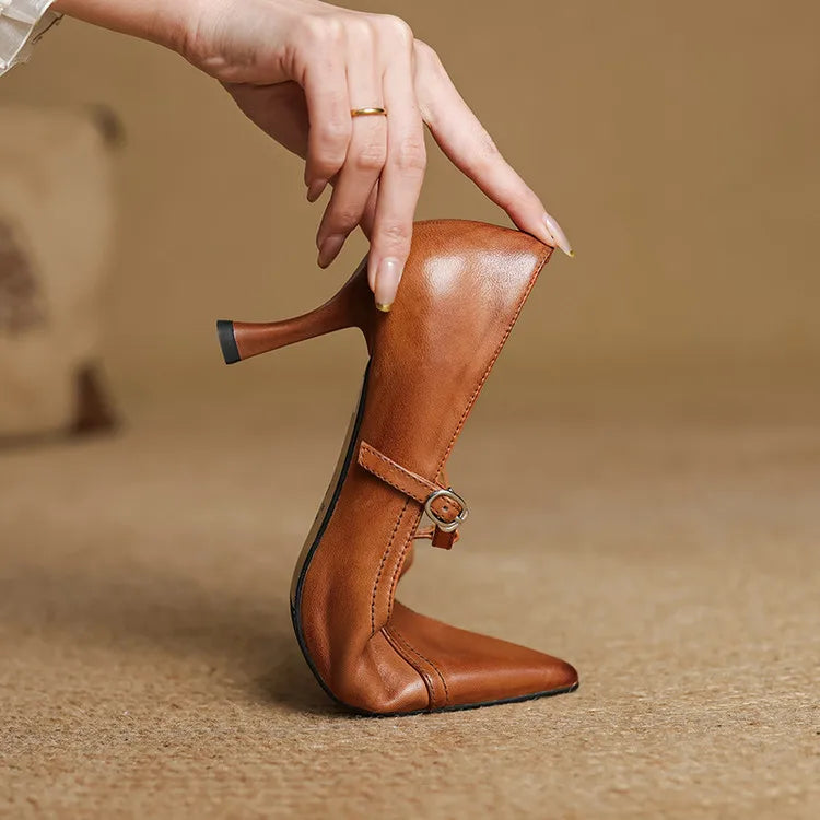 Beka Genuine Leather Heels
