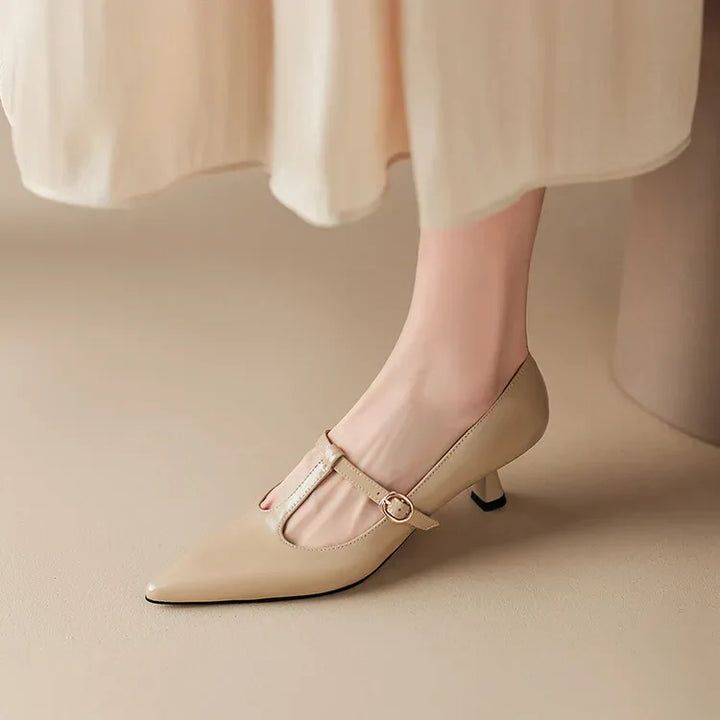 Rabeca Genuine Leather Heels