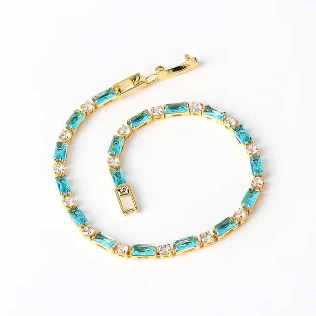 Graceful Turquoise Gold Bracelet