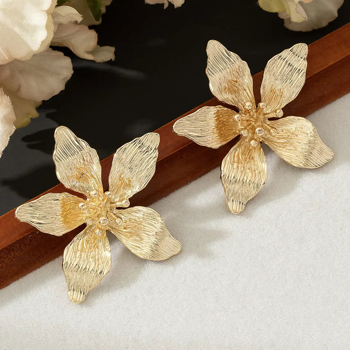 Painted Floral Earrings