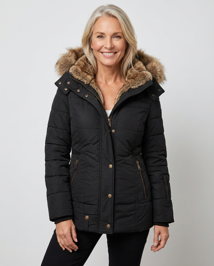 Stella - Winter Coat with Fur Lining