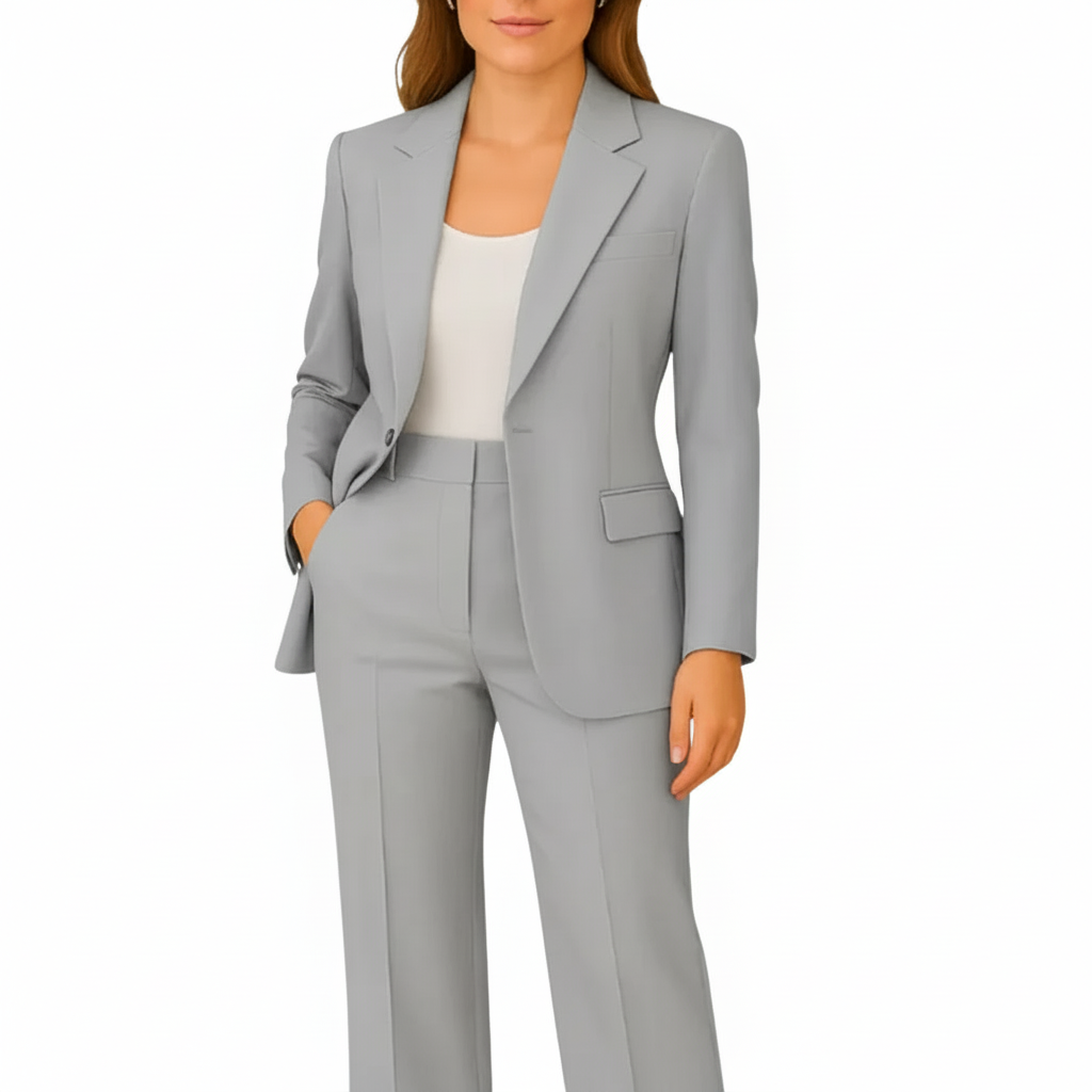 Valmira | Tailored Blazer and Straight-Leg Pants Suit