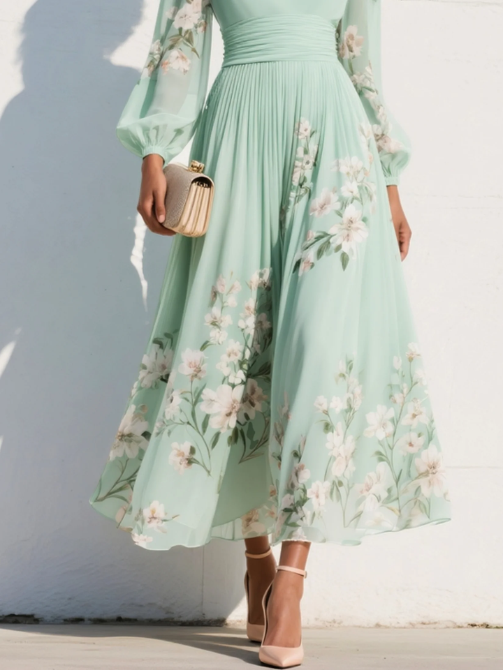 Audrey | Floral Elegance Maxi Dress