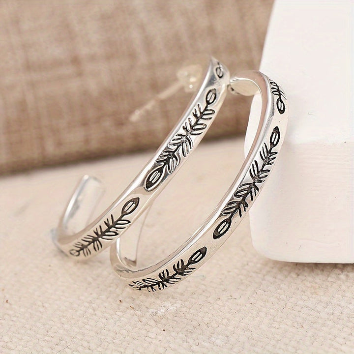 Sleek Silver Hoop Earrings