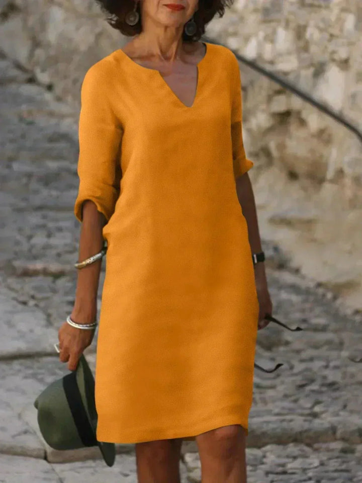 Judith | Relaxed V-Neck Dress