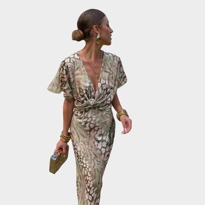 Frances | Twist Front Maxi Dress