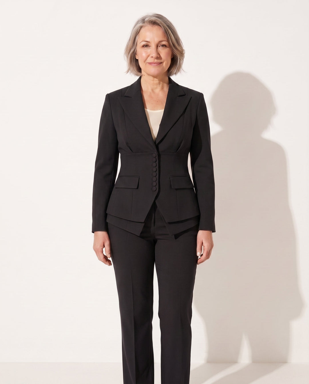 Anouk | Tailored Wide Leg Trousers Blazer Suit Set