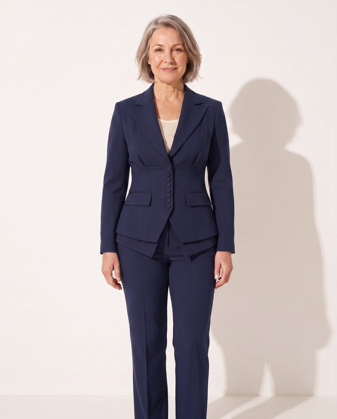Anouk | Tailored Wide Leg Trousers Blazer Suit Set