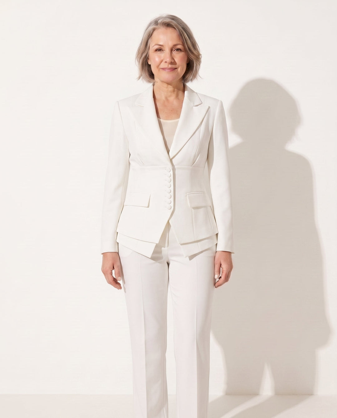 Anouk | Tailored Wide Leg Trousers Blazer Suit Set