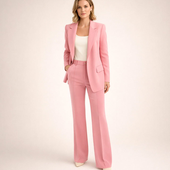 Aria | Women's Wide-Leg Flare Blazer Pant Suit Set